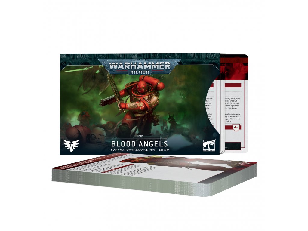 Games Workshop Warhammer 40000: Index Cards – Blood Angels Obrázek