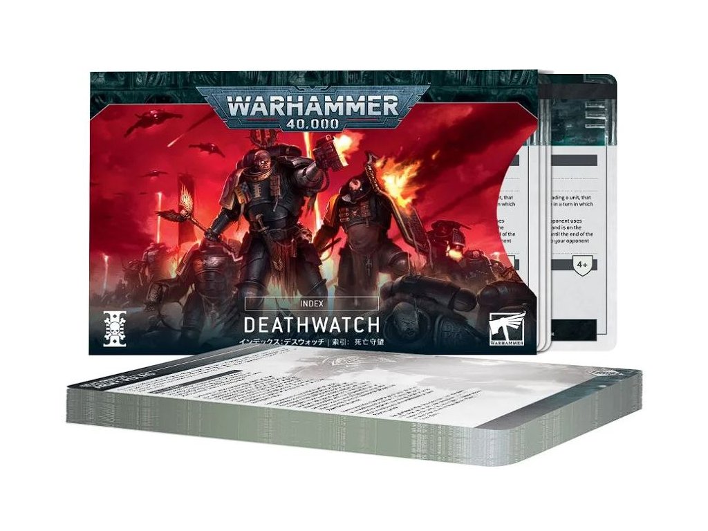 Games Workshop Warhammer 40000: Index Cards – Deathwatch Obrázek