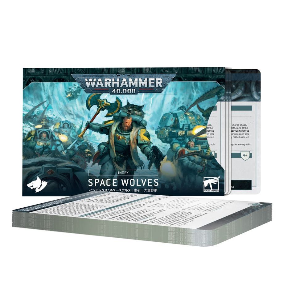 Games Workshop Warhammer 40000: Index Cards – Space Wolves Obrázek
