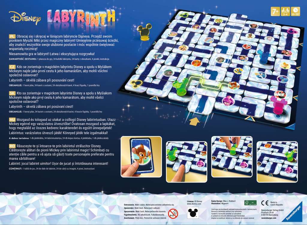 Ravensburger Labyrinth Disney (100. výročí) Obrázek