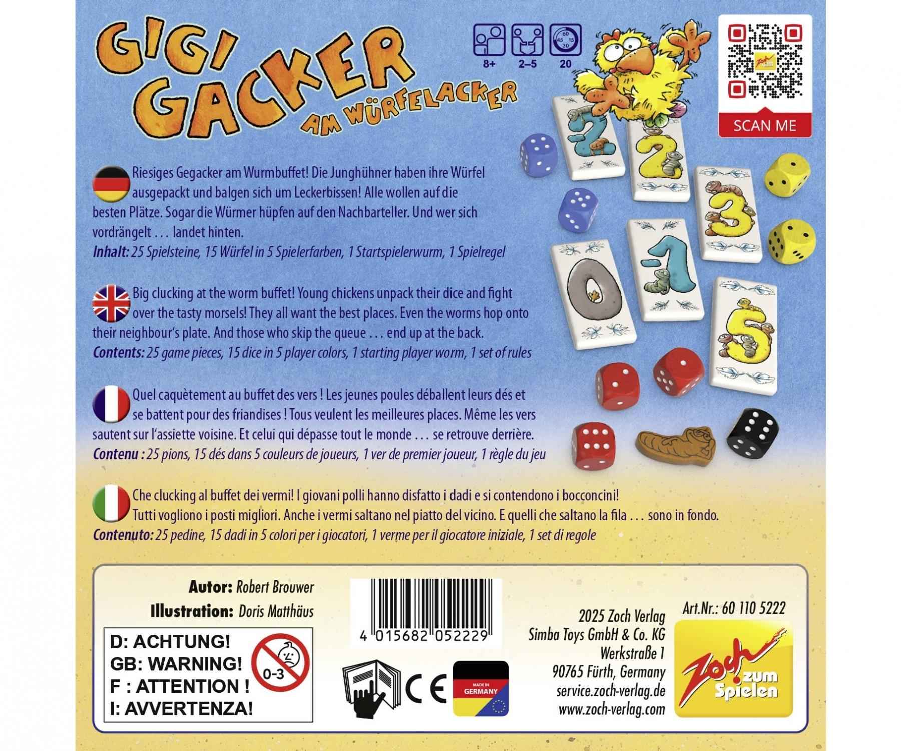 Zoch Verlag Gigi Gacker am Würfelacker Obrázek