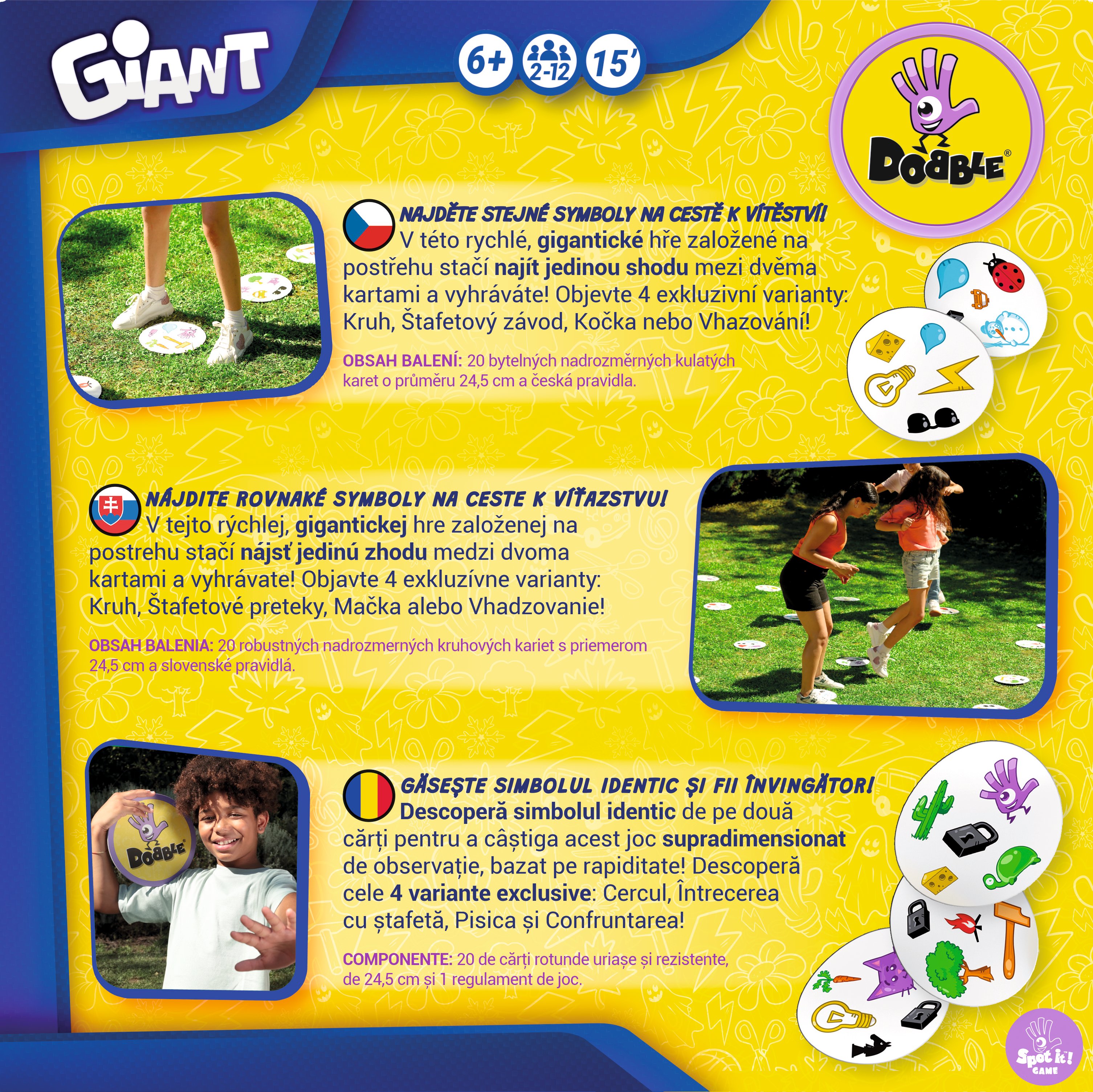 Asmodee Czech Republic Dobble Giant - CZ/SK/RO Obrázek