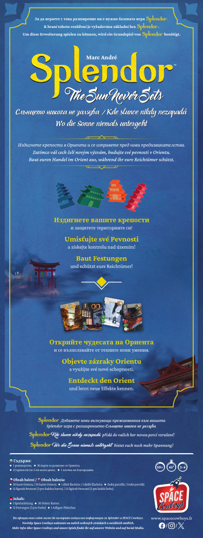 Asmodee Czech Republic Splendor: Kde slunce nikdy nezapadá Obrázek