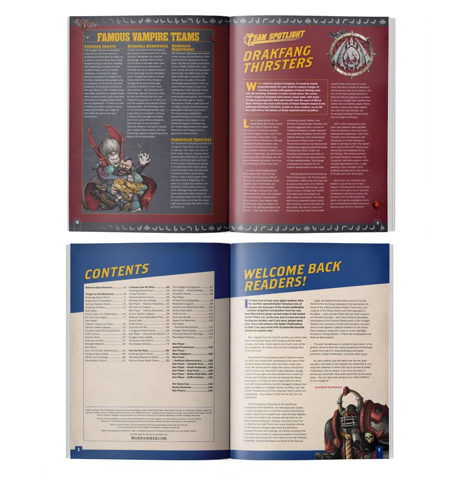 Games Workshop Blood Bowl: Spike! Presents – 2024 Almanac!