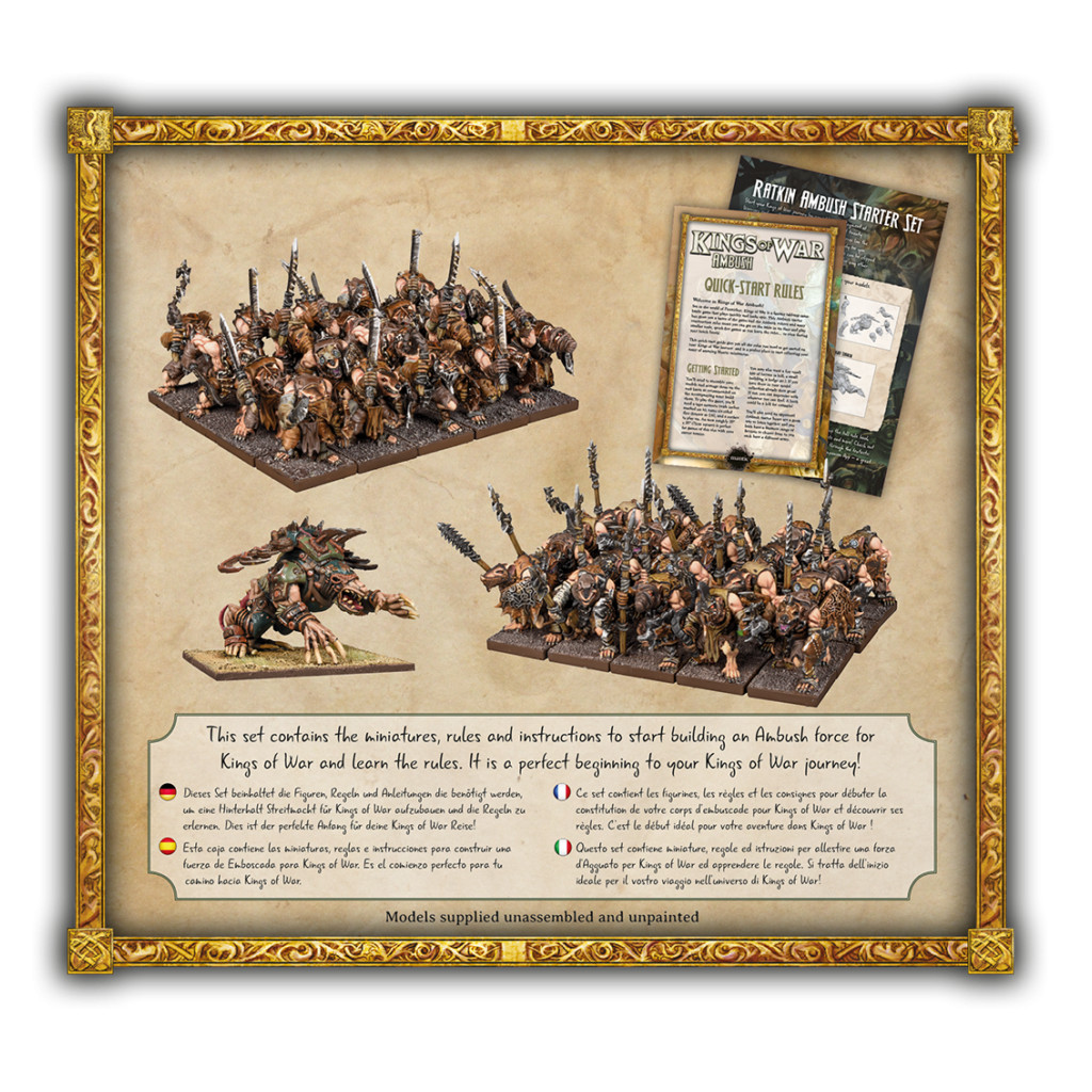 Mantic Games Kings of War Ratkin Ambush Starter Set EN