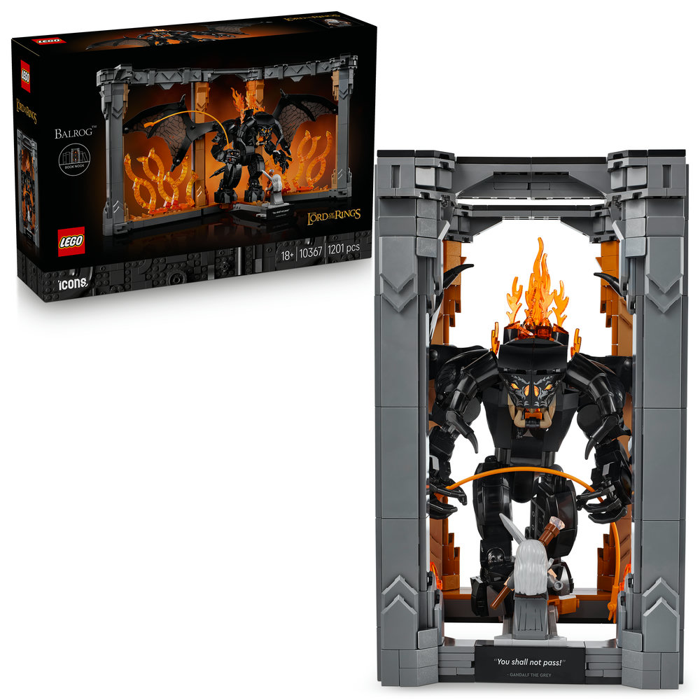 LEGO LEGO® Icons Knižní zarážka: Pán prstenů – Balrog™ 10367