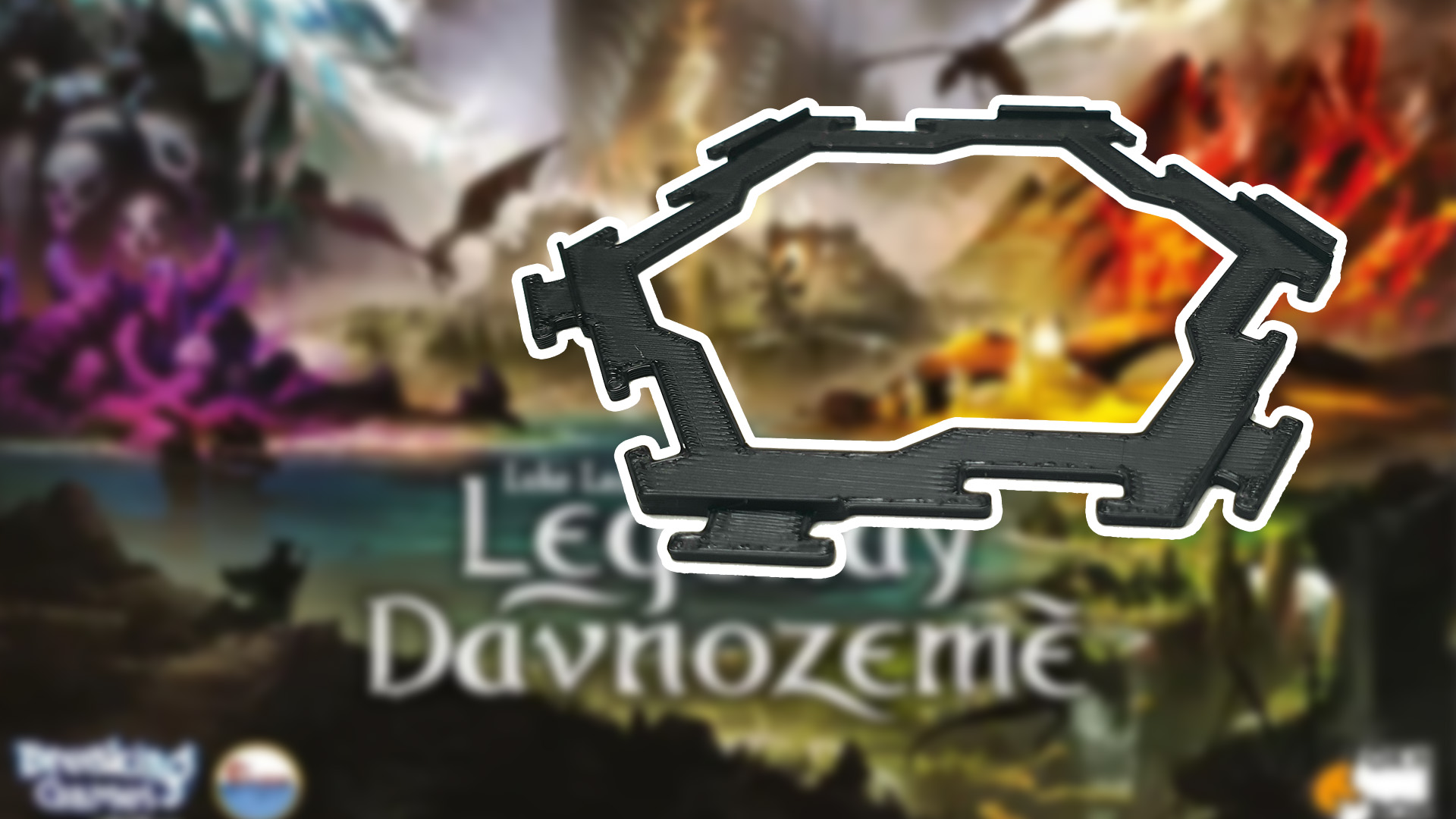 MitroCZECH Mřížka pro hexové díly mapy ze hry Ledendy Dávnozemě Barva: Černá, Množství: 1 set
