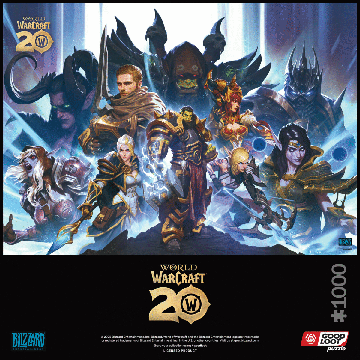 Gaming Good Loot Puzzle World of Warcraft 20th Anniversary 1000 ks