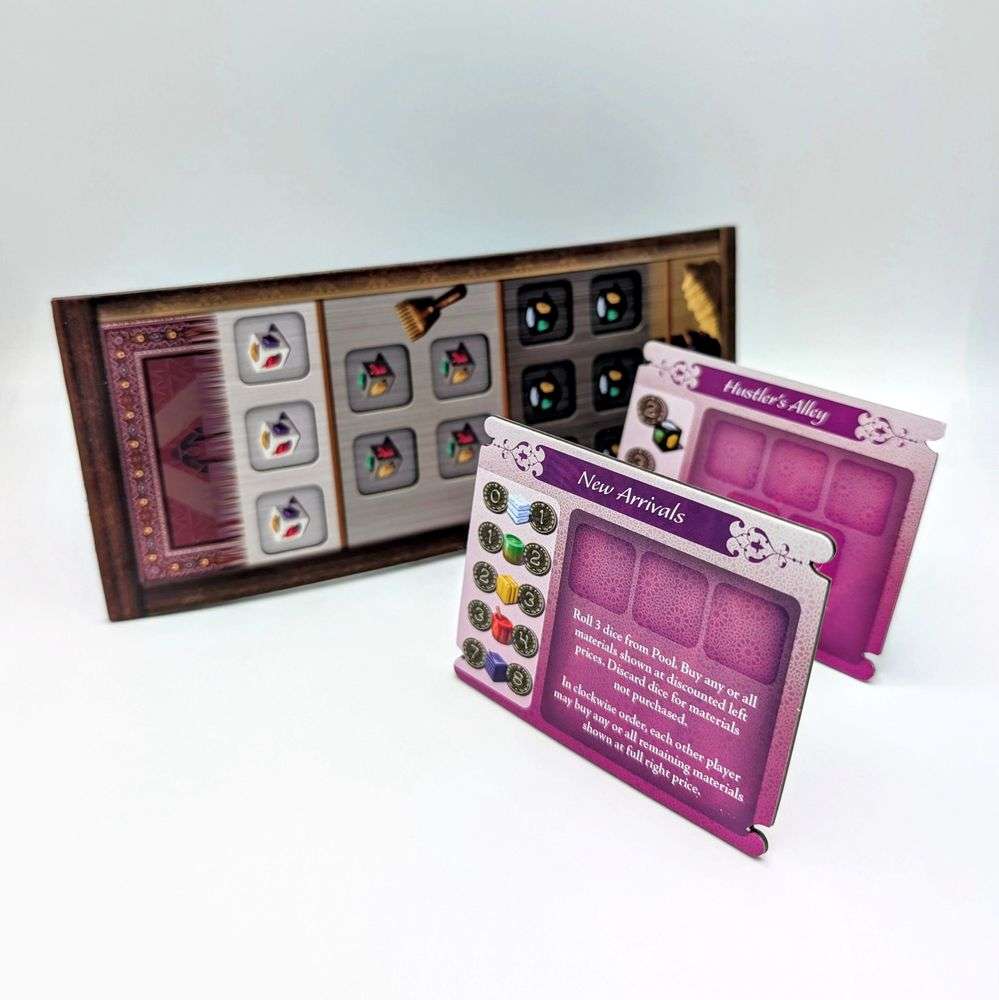 Crafty Games Tabriz: Promo Punchboard 1 (Bonus Tile/ Dice Pool Board) EN