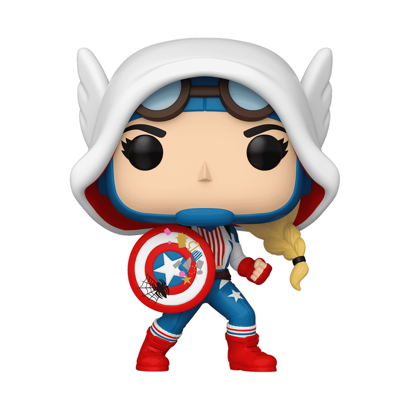 FunkoPop Funko POP! Marvel Spider-Gwen: Gwenverse - Cap-Gwen