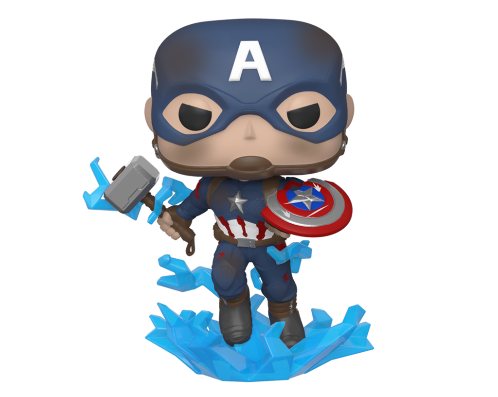 FunkoPop Funko POP! Avengers Endgame: Captain America with Broken Shield and Mjolnir