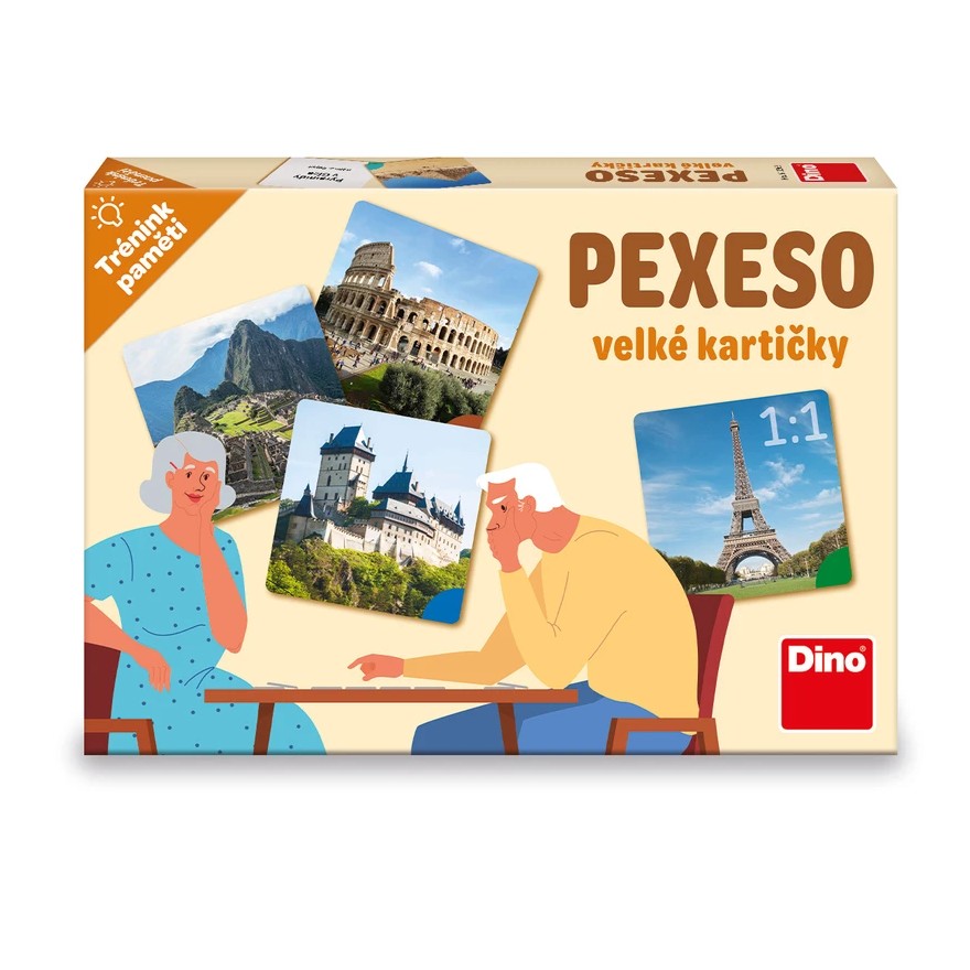 Dino Trénink paměti: Památky pexeso