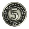 TLAMA games - Univerzální mince pro deskové a RPG hry hodnoty "5"