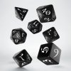 Q-Workshop - Classic RPG Dice Set (7 dice) černá/bílá