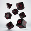 Q-Workshop - Classic RPG Dice Set (7 dice) černá/červená