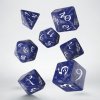 Q-Workshop - Classic RPG Dice Set (7 dice) modrá / bílá