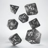 Q-Workshop - Classic RPG Dice Set (7 dice) šedá / bílá