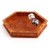 Dice Tray - Wooden Stained (Tree)