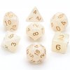 Sada 7 perleťových kostek pro RPG (9 barev)  (D4, D6, D8, 2x D10, D12, D20 - dice set)