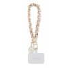 Guess Přívěsek 4G Saffiano Charm Pink