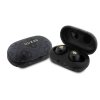 Guess True Wireless 4G PU Metal Logo BT5.3 Stereo Earphones Black