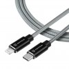Tactical Fast Rope Aramid Cable USB-C/Lightning MFi 2m Grey