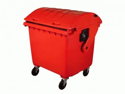 Plastový kontejner 1100 L, červený
