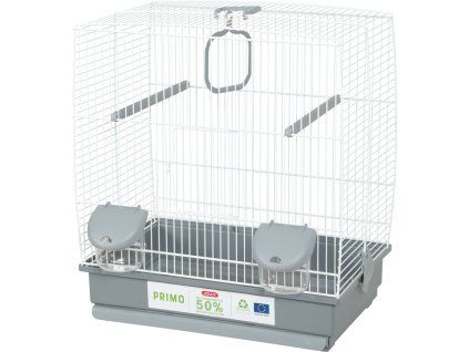 Klec ptáci PRIMO Carla 40cm bílá/šedá