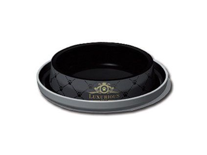 Miska plast LUXURIOUS kočka, černá 210ml