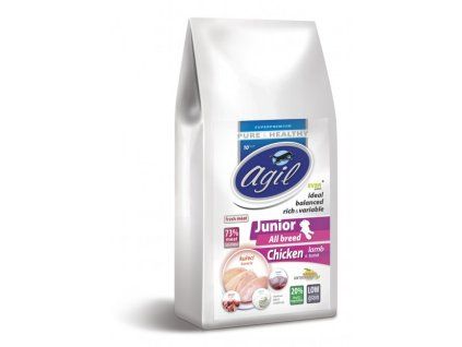 Agil Junior All Breed Low Grain Chicken&Lamb&Tuna