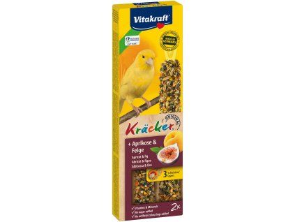 Vitakraft Bird Kräcker Kanár meruňka+fík tyč 2ks