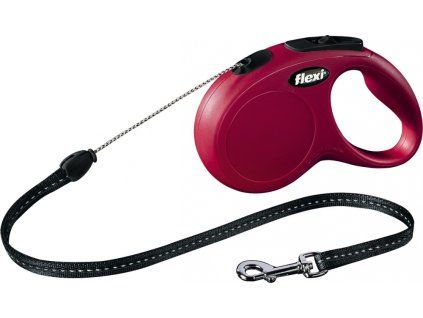 4971 voditko flexi classic m 5m max 20kg lanko cervena