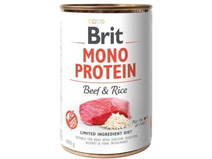 5436 brit mono protein beef rice 400g