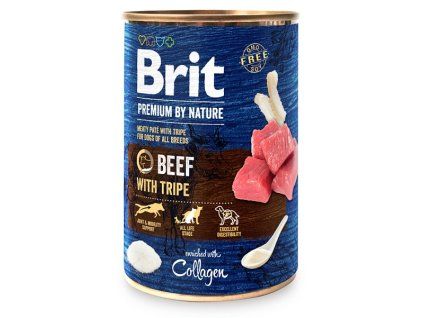 7638 brit premium by nature beef with tripes 400g