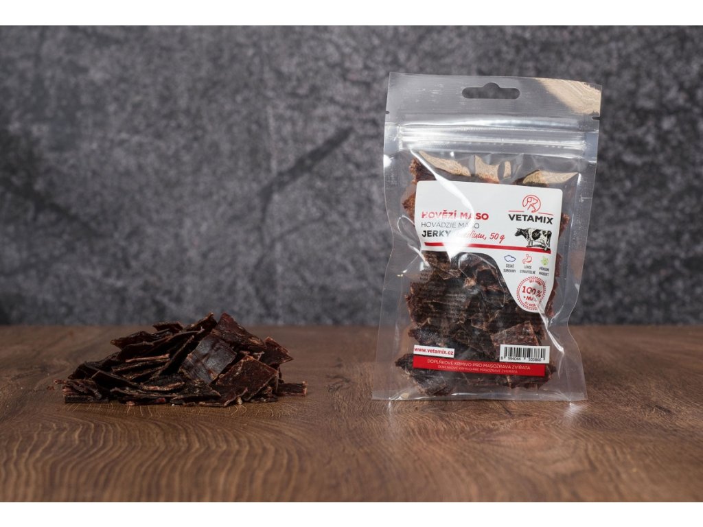hovezi maso jerky medium 50g