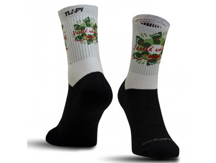 Ponožky, motiv veselé Vánoce přejí Tlapy