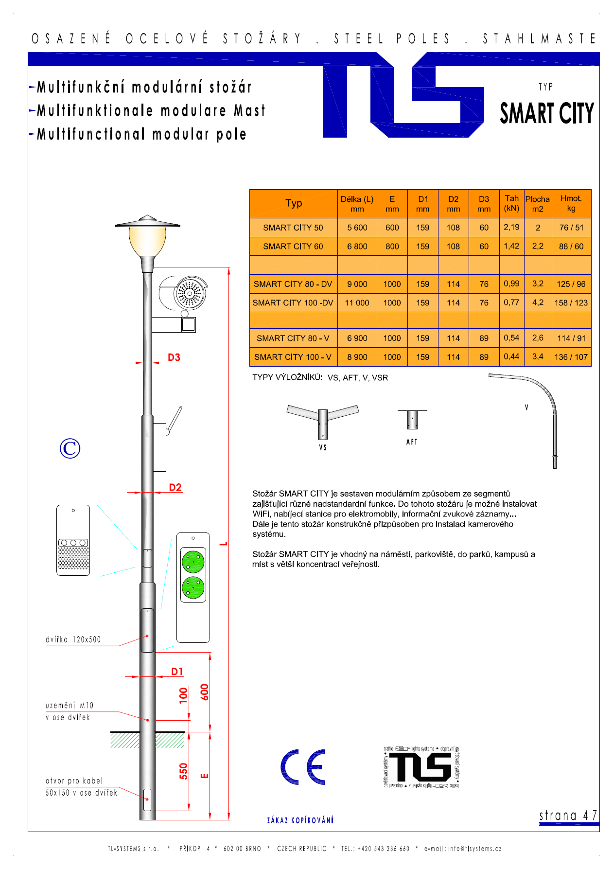 Katalogový list -stožár typu Smart City
