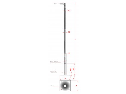 DOSP + Rovný výložník jednoramenný