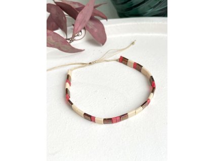 Náramek z plochých korálků 2