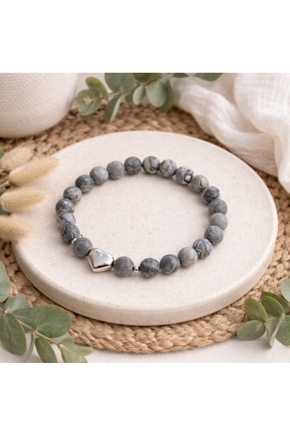 Jaspis obrázkový  + ocel