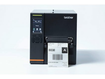 Brother TJ-4121TN (průmyslová termální tiskárna štítků,dotyk.displej,300 dpi, max šířka 105,7mm), USB, RS232, LAN, 128MB