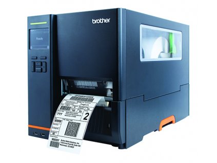 Brother TJ-4420TN (průmyslová termální tiskárna štítků,dotyk.displej,203 dpi, max šířka 104mm), USB, RS232, LAN, 128MB