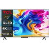 TCL 43C645 TV SMART Google TV QLED/108cm/4K UHD/3100 PPI/50Hz/Direct LED/HDR10+/Dolby Atmos/DVB-T/T2/C/S/S2/VESA