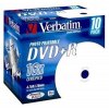 VERBATIM DVD+R AZO 4,7GB, 16x, printable, jewel case 10 ks - výprodej