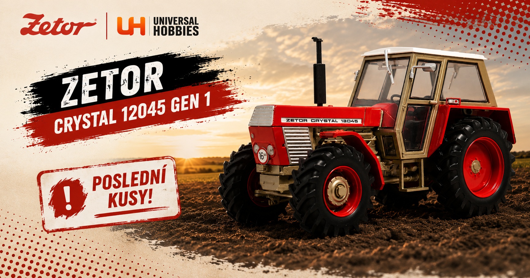 Traktor Zetor Crystal 12045 GEN 1 1:32 Universal Hobbies