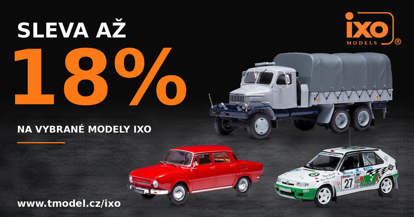 Sleva až 18 % na modely IXO