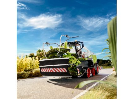 Řezačka Claas Jaguar 990 TERRA TRAC + Orbis 900 s přepravní ochranou 1:32 MarGe Models