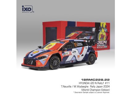 Hyundai i20 N Rally1 - Rally Japan 2024 #11 Neuville - Wydaeghe 1:18 IXO