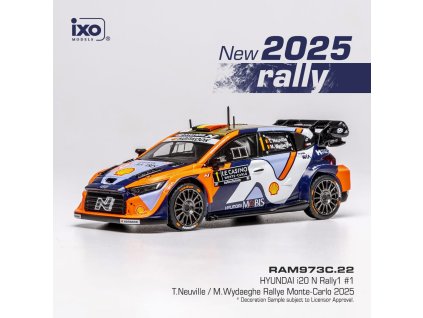 Hyundai i20 N Rally1 - Rally Monte Carlo 2025 #11 Neuville - Wydaeghe 1:43 IXO