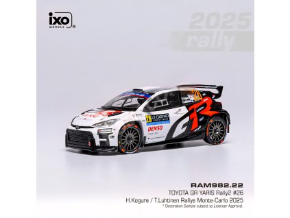 Toyota GR Yaris Rally2 - Rally Monte Carlo 2025 #26 Kogure - Luhtinen 1:43 IXO